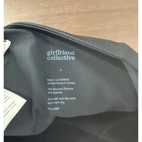 Girlfriend Collective Black Compressive High-Rise 7/8 Legging Large NWT - Picture 7 of 8